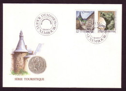 LUXEMBOURG MI-NR. 1230-1231 FDC TOURISMUS SCHLOSS CLERF - FDC