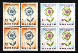 TÜRKEI MI-NR. 1917-1918 POSTFRISCH(MINT) 4er Block EUROPA 1964 - STILISIERTE BLUME - 1964