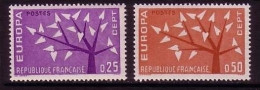 FRANKREICH MI-NR. 1411-1412 POSTFRISCH(MINT) EUROPA 1962 BAUM - 1962