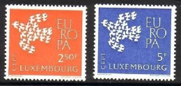 LUXEMBOURG MI-NR. 647-648 POSTFRISCH(MINT) EUROPA 1961 TAUBE - Nuovi