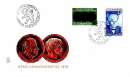 LUXEMBOURG MI-NR. 908-909 FDC KOMBIBRIEF SCHUMANN SCHWEITZER - FDC