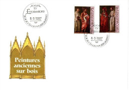 LUXEMBOURG MI-NR. 1178-1179 FDC ALTE GEMÄLDE 1987 - FDC