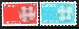 FRANKREICH MI-NR. 1710-1711 POSTFRISCH EUROPA 1970 SONNENSYMBOL - 1970