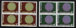 LUXEMBOURG MI-NR. 807-808 POSTFRISCH(MINT) 4 Er Block EUROPA 1970 - SONNENSYMBOL - 1970