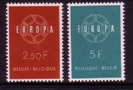 BELGIEN MI-NR. 1164-1165 POSTFRISCH(MINT) EUROPA 1959 - 1959