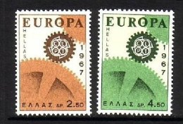 GRIECHENLAND MI-NR. 948-949 POSTFRISCH(MINT) EUROPA 1967 ZAHNRÄDER - 1967