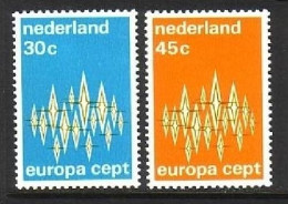 NIEDERLANDE MI-NR. 987-988 POSTFRISCH(MINT) EUROPA 1972 STERNE - 1972