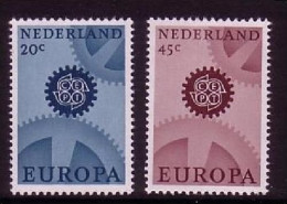 NIEDERLANDE MI-NR. 878-879 X POSTFRISCH(MINT) EUROPA 1967 ZAHNRÄDER - 1967