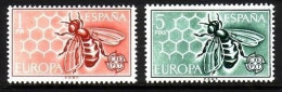 SPANIEN MI-NR. 1340-1341 POSTFRISCH(MINT) EUROPA 1962 - BIENE UND WABE - 1962