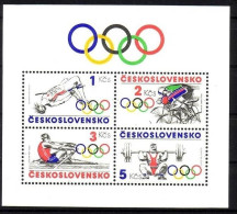 TSCHECHOSLOWAKEI BLOCK 60 POSTFRISCH(MINT) OLYMPISCHE SOMMERSPIELE LOS ANGELES 1984 - Aviron