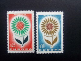 MONACO MI-NR. 782-783 POSTFRISCH EUROPA 1964 STILISIERTE BLUME - 1964