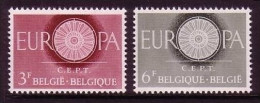 BELGIEN MI-NR. 1209-1210 POSTFRISCH(MINT) EUROPA 1960 - WAGENRAD - 1960