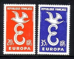 FRANKREICH MI-NR. 1210-1211 POSTFRISCH(MINT) EUROPA 1958 - 1958