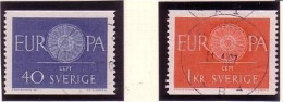 SCHWEDEN MI-NR. 463-464 O EUROPA 1960 - WAGENRAD - 1960