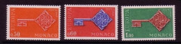 MONACO MI-NR. 879-881 POSTFRISCH EUROPA 1968 - KREUZBARTSCHLÜSSEL - 1968