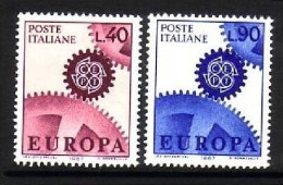 ITALIEN MI-NR. 1224-1225 POSTFRISCH(MINT) EUROPA 1967 ZAHNRÄDER - 1967