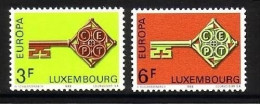 LUXEMBOURG MI-NR. 771-772 POSTFRISCH(MINT) EUROPA 1968 KREUZBARTSCHLÜSSEL - Nuovi