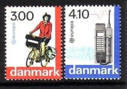 DÄNEMARK MI-NR. 921-922 POSTFRISCH(MINT) EUROPA 1988 FAHRRAD TELEFON - 1988