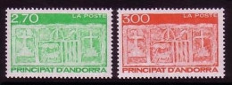 ANDORRA FRANZÖSISCH MI-NR. 493-494 POSTFRISCH(MINT) FREIMARKEN WAPPEN - Stamps