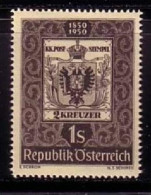 ÖSTERREICH MI-NR. 950 POSTFRISCH(MINT) 100 JAHRE ÖSTERREICHISCHE BRIEFMARKE MARKE AUF MARKE 1950 - Stamps On Stamps