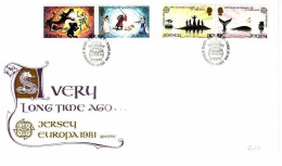 JERSEY MI-NR. 253-256 FDC EUROPA 1981 FOLKLORE - 1981