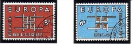 BELGIEN MI-NR. 1320-1321 GESTEMPELT(USED) EUROPA 1963 - 1963