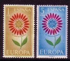 SPANIEN MI-NR. 1501-1502 POSTFRISCH(MINT) EUROPA 1964 - STILISIERTE BLUME - 1964