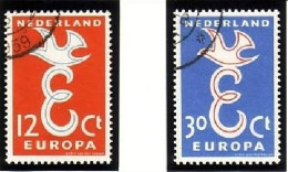 NIEDERLANDE MI-NR. 718-719 GESTEMPELT(USED) EUROPA 1958 - 1958