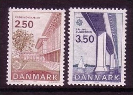 DÄNEMARK MI-NR. 781-782 POSTFRISCH(MINT) EUROPA 1983 GROSSE WERKE SALLINGSUND-BRÜCKE - 1983