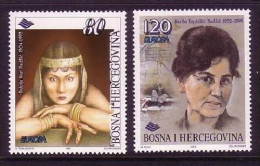 BOSNIEN HERZEGOWINA MI-NR. 45-46 POSTFRISCH(MINT) EUROPA 1996 BERÜHMTE FRAUEN - 1996
