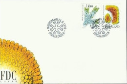 ALAND MI-NR. 159-160 FDC FLECHTEN 1999 - Aland