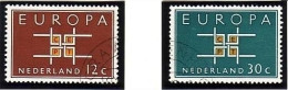 NIEDERLANDE MI-NR. 806-807 O EUROPA 1963 - 1963