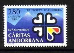 ANDORRA FRANZÖSISCH MI-NR. 479 POSTFRISCH(MINT) CARITAS 1995 - Unused Stamps