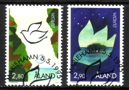 ALAND MI-NR. 100-101 GESTEMPELT(USED) EUROPA 1995 FRIEDEN Und FREIHEIT - 1995