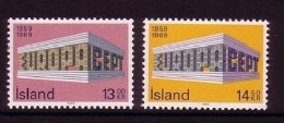 ISLAND MI-NR. 428-429 POSTFRISCH(MINT) EUROPA 1969 EUROPA CEPT - 1969