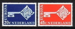 NIEDERLANDE MI-NR. 899-900 POSTFRISCH(MINT) EUROPA 1968 KREUZBARTSCHLÜSSEL - 1968