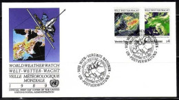 UNO WIEN MI-NR. 92-93 FDC WELT-WETTER-WACHT - FDC