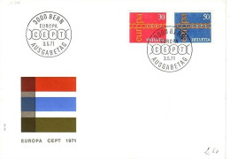 SCHWEIZ MI-NR. 947-948 FDC CEPT 1971 - 1971