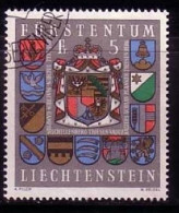 LIECHTENSTEIN MI-NR. 590 GESTEMPELT(USED) GROSSES STAATSWAPPEN 1973 - Stamps