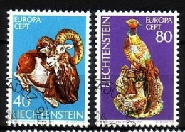 LIECHTENSTEIN MI-NR. 642-643 GESTEMPELT(USED) EUROPA 1976 KUNSTHANDWERK - 1976