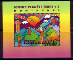 UNO GENF BLOCK 9 POSTFRISCH(MINT) UMWELT UND ENTWICKLUNG - PETER MAX - Moderne