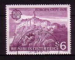 ÖSTERREICH MI-NR. 1573 GESTEMPELT(USED) EUROPA 1978 BAUDENKMÄLER RIEGERSBURG - 1978