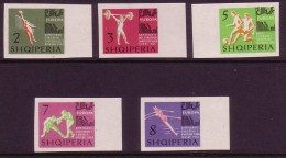 ALBANIEN MI-NR. 768-772 POSTFRISCH(MINT) EUROPAMEISTERSCHAFTEN BOXEN FUSSBALL GEWICHTHEBEN VOLLEYBALL RUDERN - Albanie