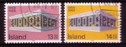 ISLAND MI-NR. 428-429 GESTEMPELT(USED) EUROPA 1969 EUROPA CEPT - 1969