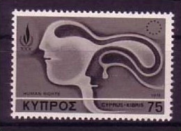 ZYPERN MI-NR. 494 POSTFRISCH(MINT) MITLÄUFER 1978 MENSCHENRECHTE - Idées Européennes