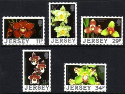 JERSEY MI-NR. 425-429 POSTFRISCH(MINT) ORCHIDEEN (II) 1988 - Jersey