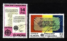 ANDORRA SPANISCH MI-NR. 153-154 GESTEMPELT(USED) EUROPA 1982 HISTORISCHE EREIGNISSE - 1982