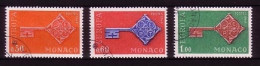 MONACO MI-NR. 879-881 GESTEMPELT(USED) EUROPA 1968 KREUZBARTSCHLÜSSEL - 1968