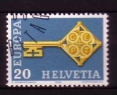 SCHWEIZ MI-NR. 871o EUROPA 1968 - KREUZBARTSCHLÜSSEL - 1968