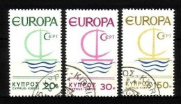 ZYPERN MI-NR. 270-272 GESTEMPELT(USED) EUROPA 1966 SEGEL - 1966